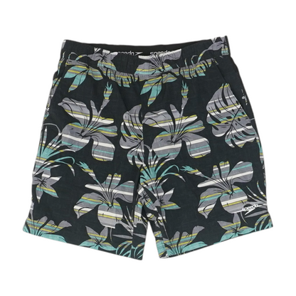 Black Tropical Swim Bottom
