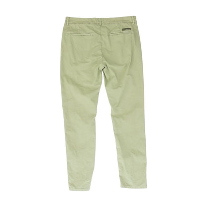 Green Solid Chino Pants