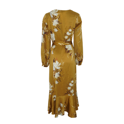 Mustard Floral Robe