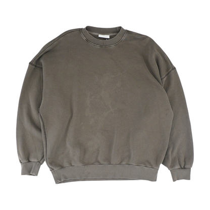 Brown Solid Sweatshirt Pullover