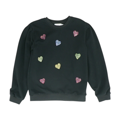 Black Hearts Sweatshirt Pullover