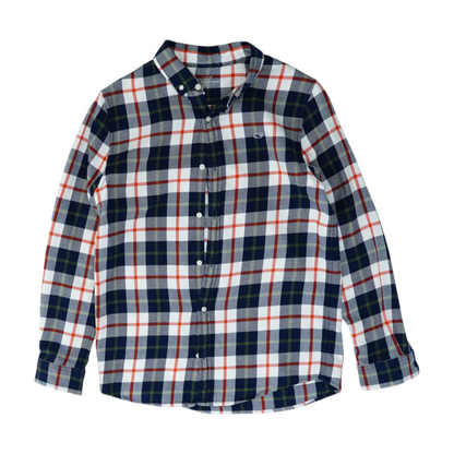 Multi Plaid Flannel Button Down