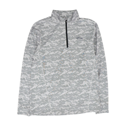 Gray Camo 1/4 Zip Pullover