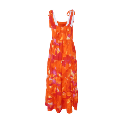 Multi Abstract Midi Dress