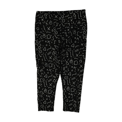 Black Graphic Active Leggings