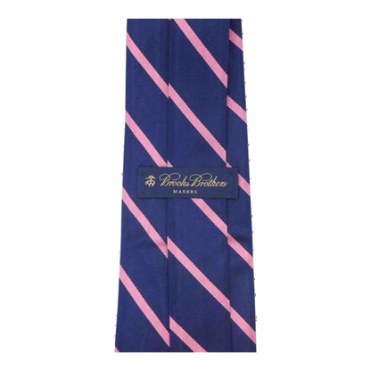 Navy Striped Neck Tie