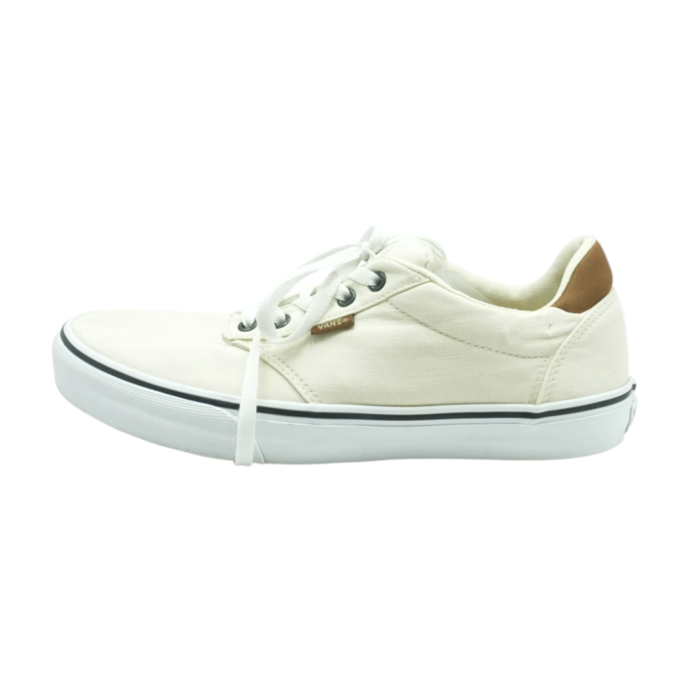 Vans Cream Low-Top Athletic Shoes – Image 1
