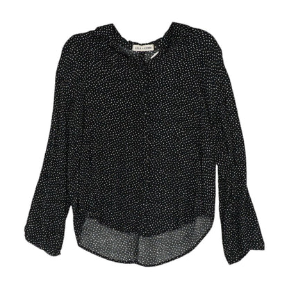 Black Polka Dot Button Down