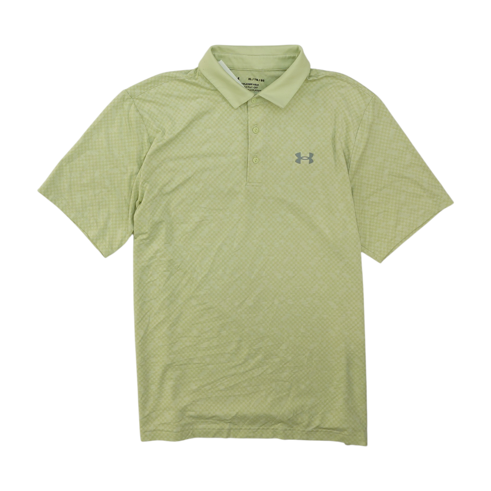 Green Solid Short Sleeve Polo