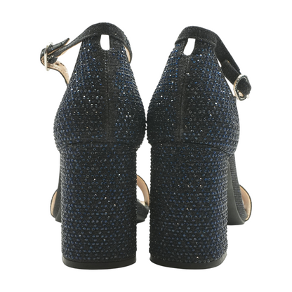 Navy Block Heels