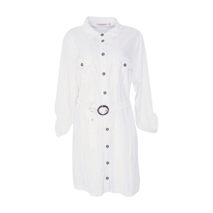 White Plus Midi Dress