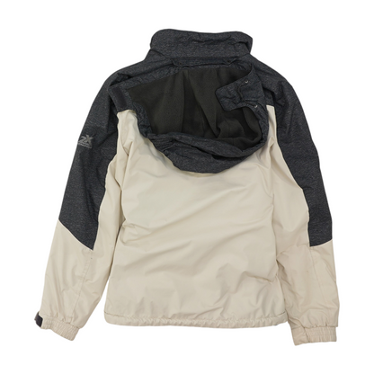 Beige Color Block Jacket