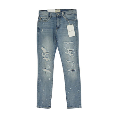 Blue Solid Jeans