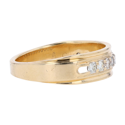 3/8 ctw 14K Yellow Gold Diamond Band