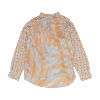 White Check Long Sleeve Button Down
