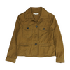 Ann Taylor Loft Brown Solid Denim Jacket – Image 1