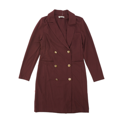 Maroon Solid Blazer