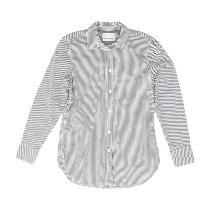Gray Striped Button Down