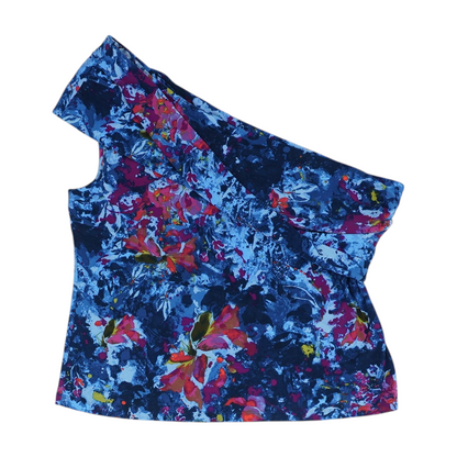Blue Abstract Blouse