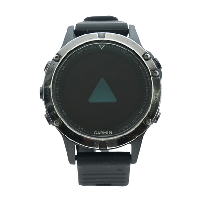 47mm Fenix 5 Black Smartwatch Black Band One Size
