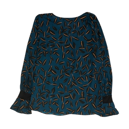Teal Print Blouse