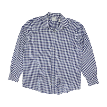 Blue Check Long Sleeve Button Down