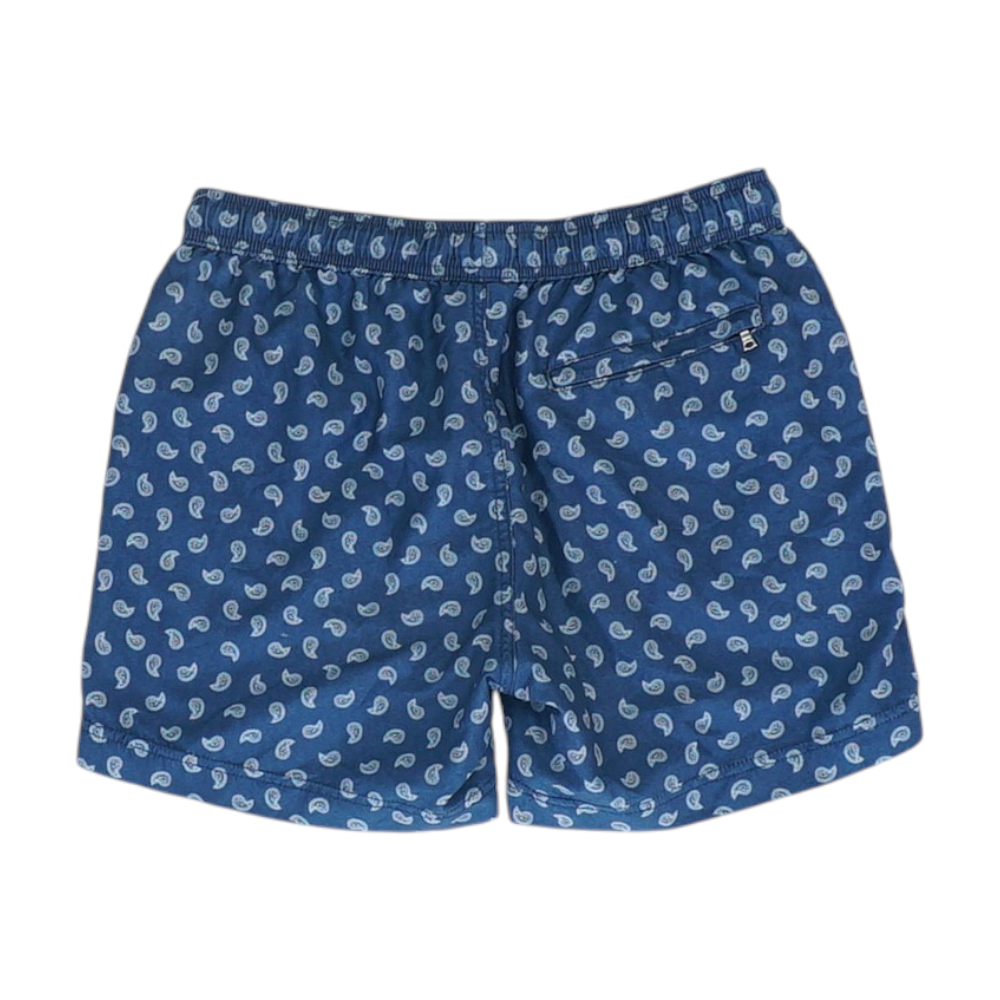 Blue Paisley Swim Bottom