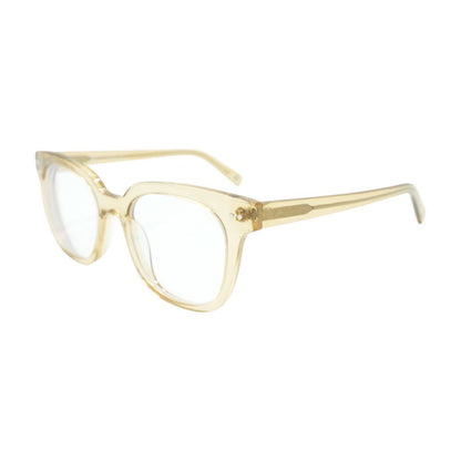 Tan Clara Square Unknown Prescription Eyeglasses