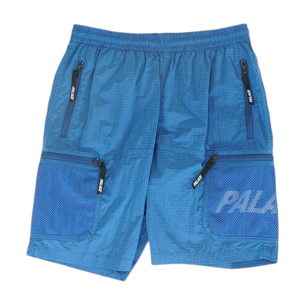 Blue Check Active Shorts
