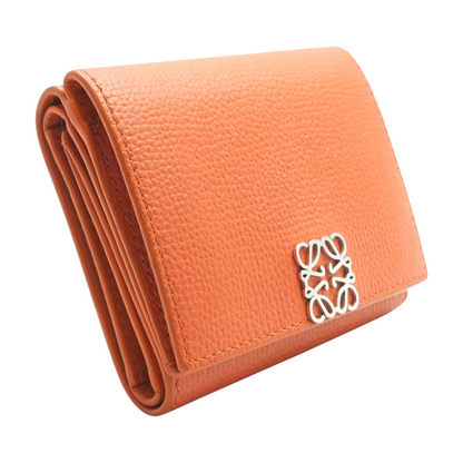 Orange Anagram Trifold Wallet
