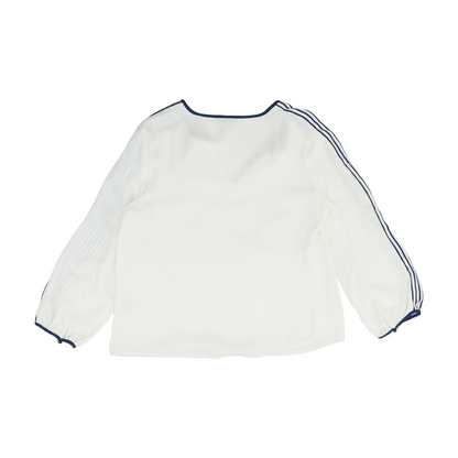 White Striped Blouse