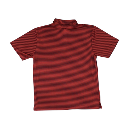 Red Striped Short Sleeve Polo