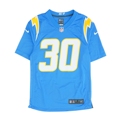 Men's Blue Los Angeles Chargers Short Sleeve Jersey