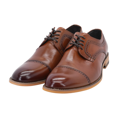 Brown Lace-Up Dress Shoes