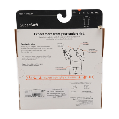 Black Solid Undershirt
