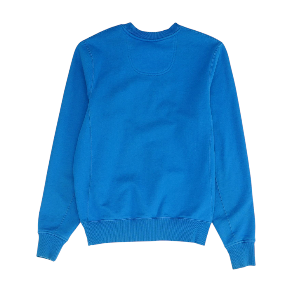 Blue Solid Sweatshirt Pullover