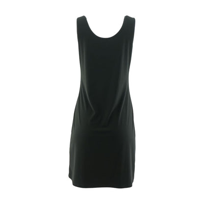 Black Solid Mini Dress