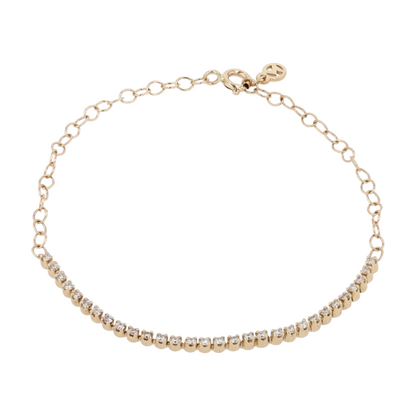 1/2 ctw 14K Yellow Gold Diamond Tennis Bracelet