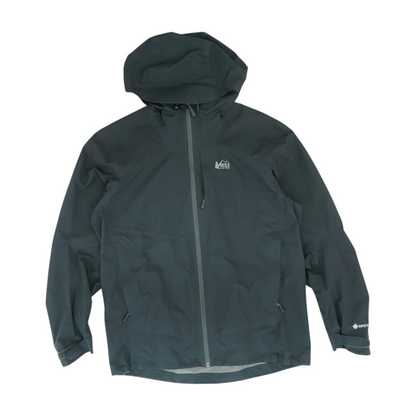 Black Solid Rain Jacket
