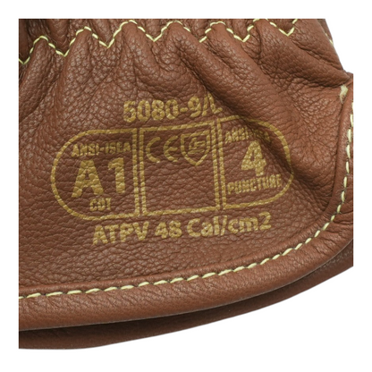Brown Leather Gloves