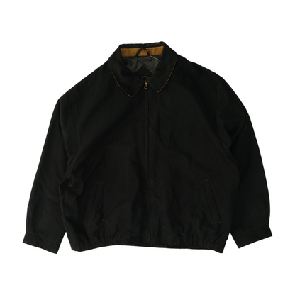 Black Big & Tall Solid Jacket