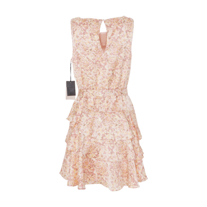 Pink Floral Mini Dress