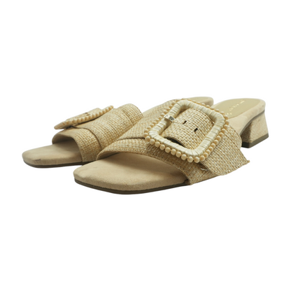 Tan Heeled Sandals