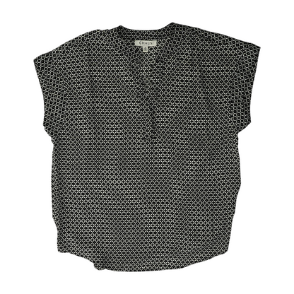 Black Geometric Blouse