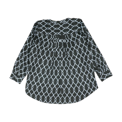 Black Print Blouse