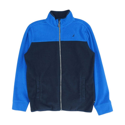 Blue Color Block Lightweight Jacket