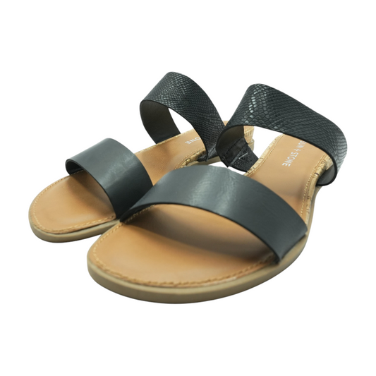 Black Flat Sandals