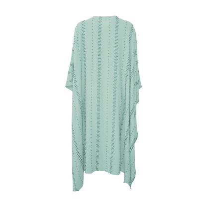 Green Print Cardigan