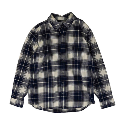 Blue Plaid Flannel Button Down