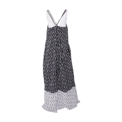 Black Abstract Maxi Dress